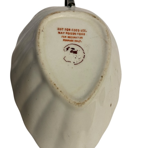 Vintage Japanese Green and Pink Floral trinket dish - Picture 4 of 6